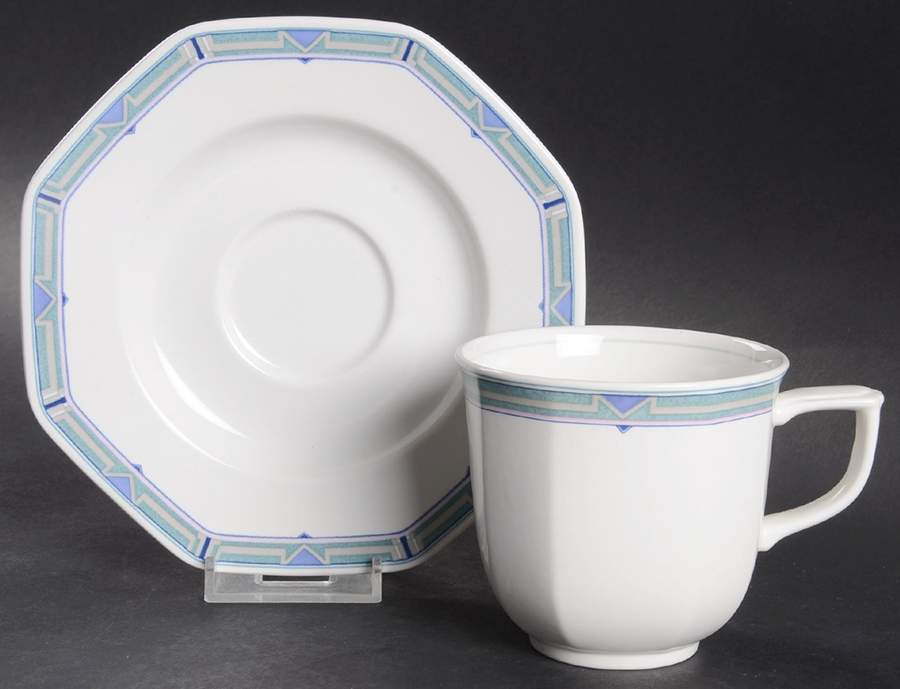 Laredo Flat Cup & Saucer Set by Mikasa-1