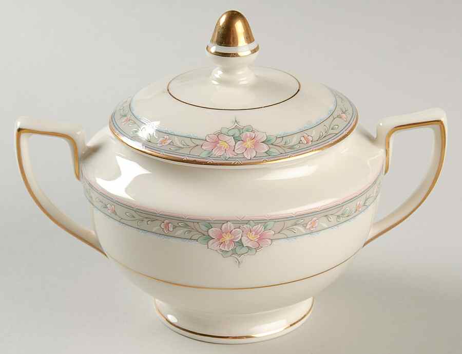 La Rose Sugar Bowl & Lid by Mikasa-1