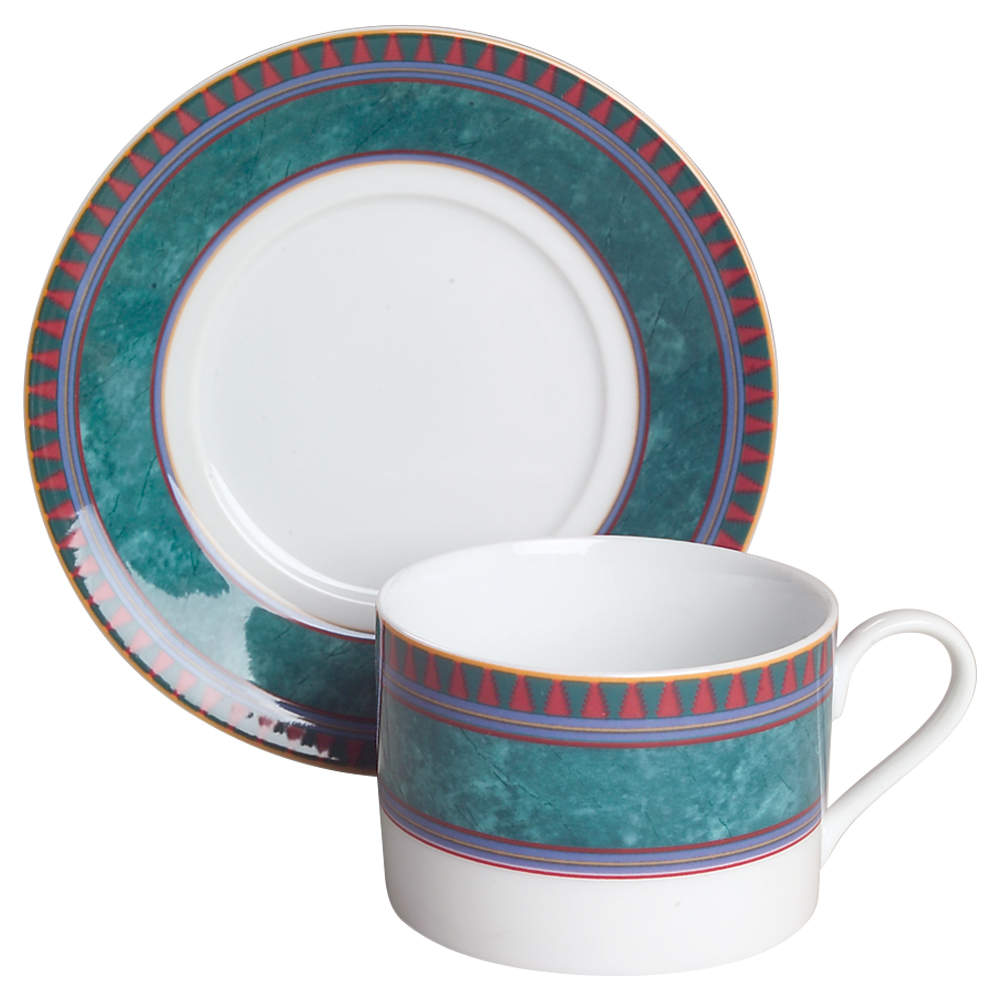 La Scala Flat Cup & Saucer Set by Mikasa-1