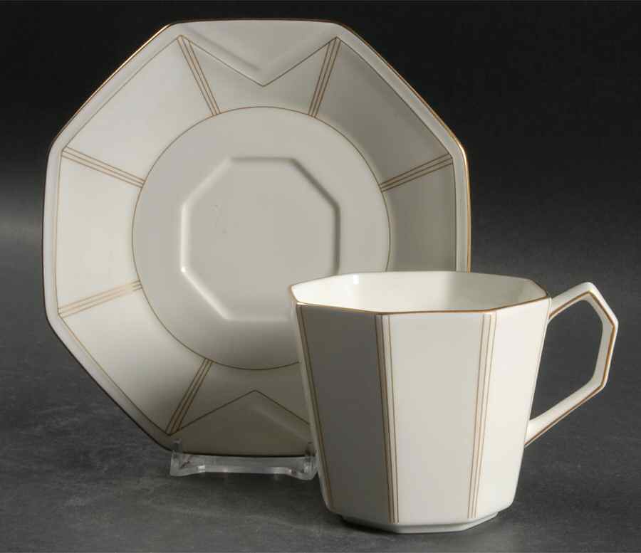 Latitudes Flat Cup & Saucer Set by Mikasa-1