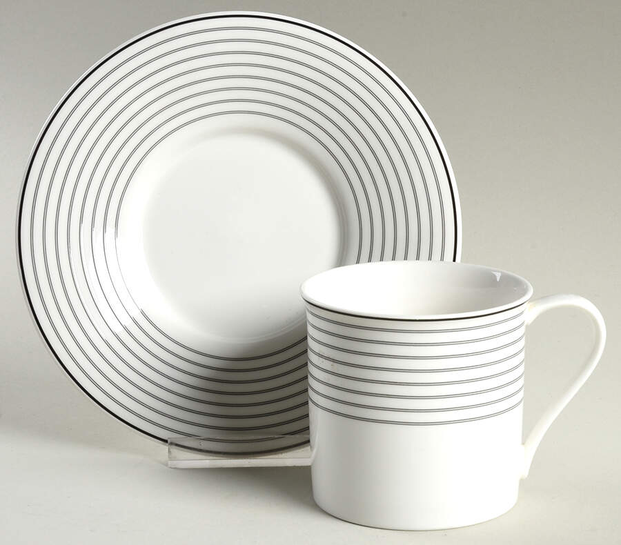 Latitudes Flat Cup & Saucer Set by Mikasa-1