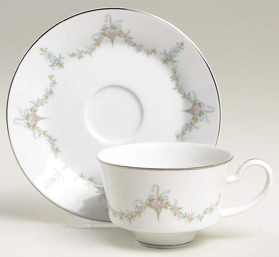 Laureate Flat Cup & Saucer Set by Mikasa-1