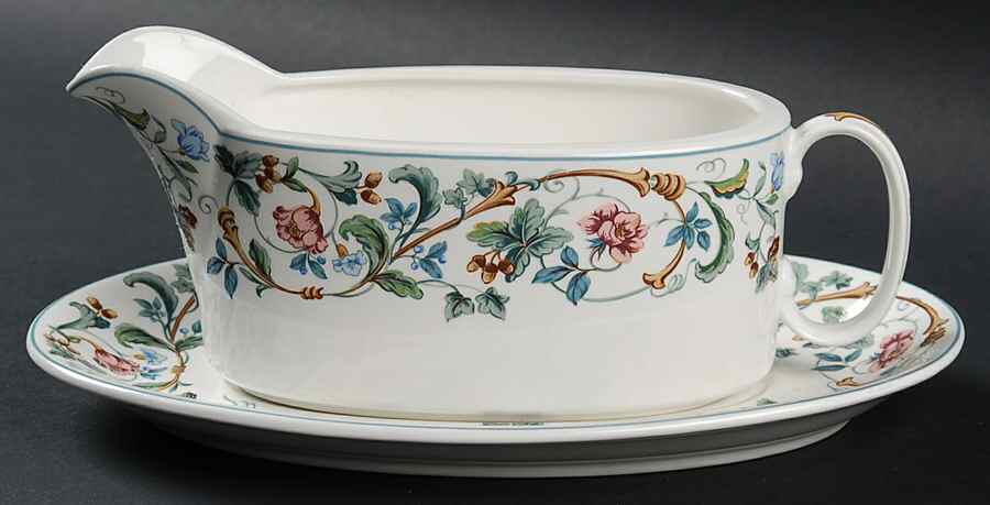 Laureate Gravy Boat & Underplate by Mikasa-1
