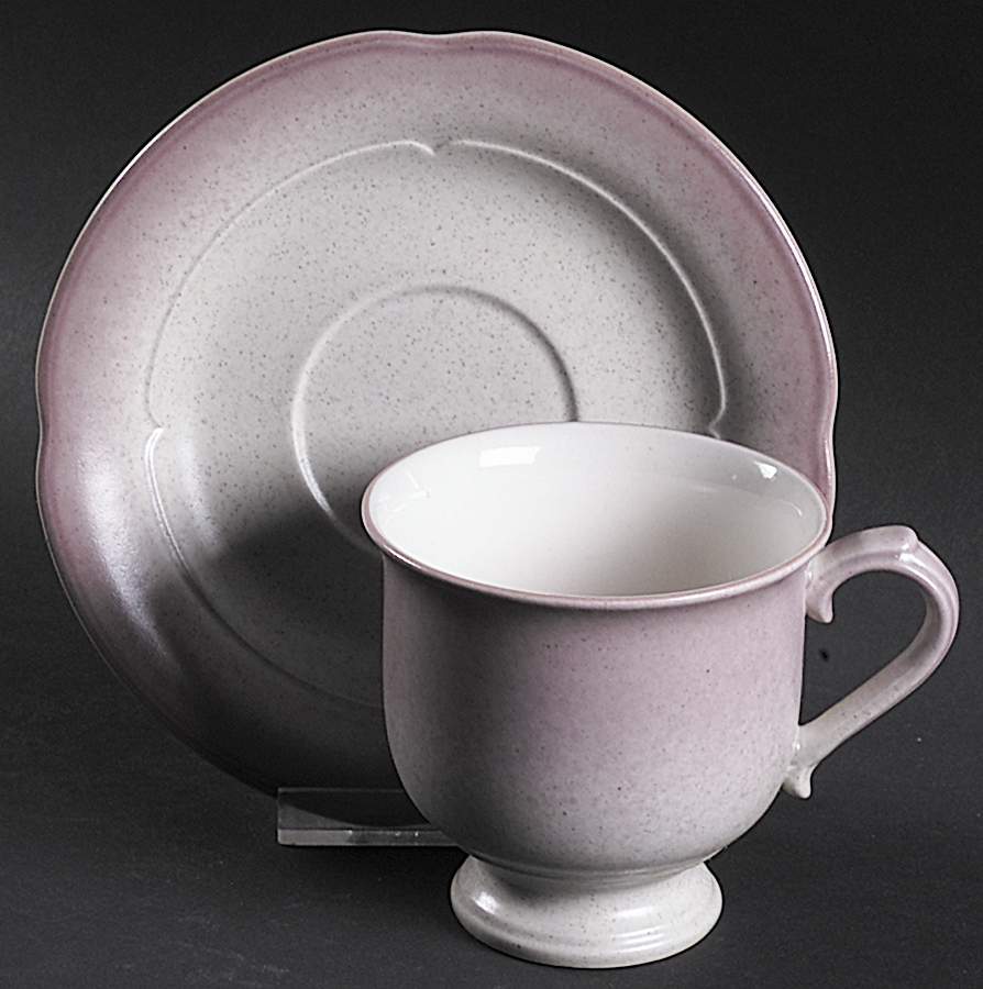 Lavender Footed Cup & Saucer Set by Mikasa-1