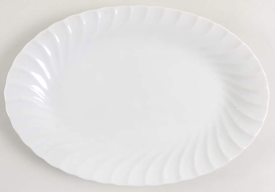 Le Blanc 12" Oval Serving Platter by Mikasa-1