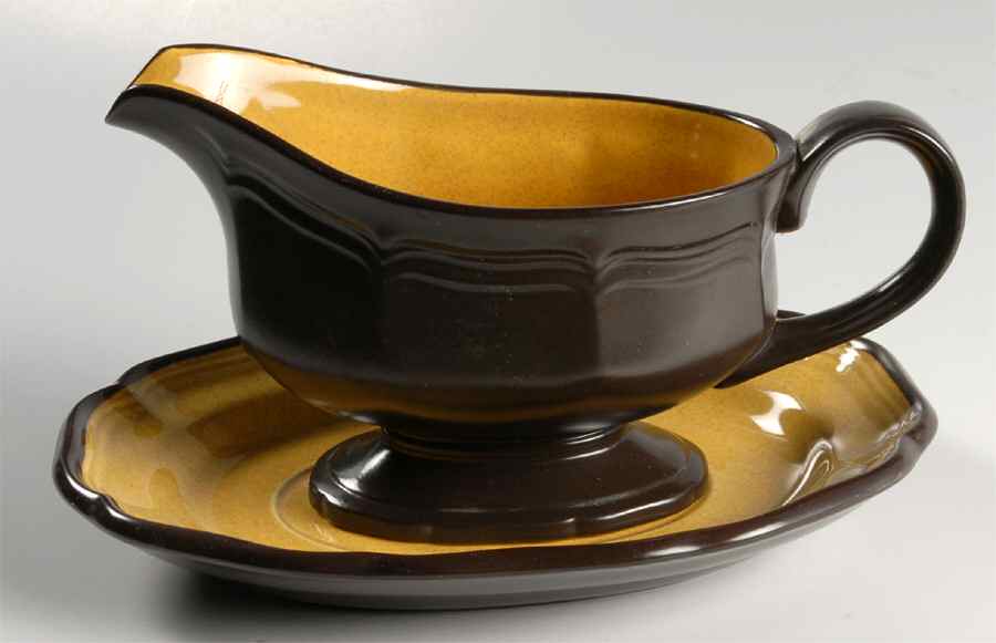 Lemon Grove Gravy Boat & Underplate by Mikasa-1