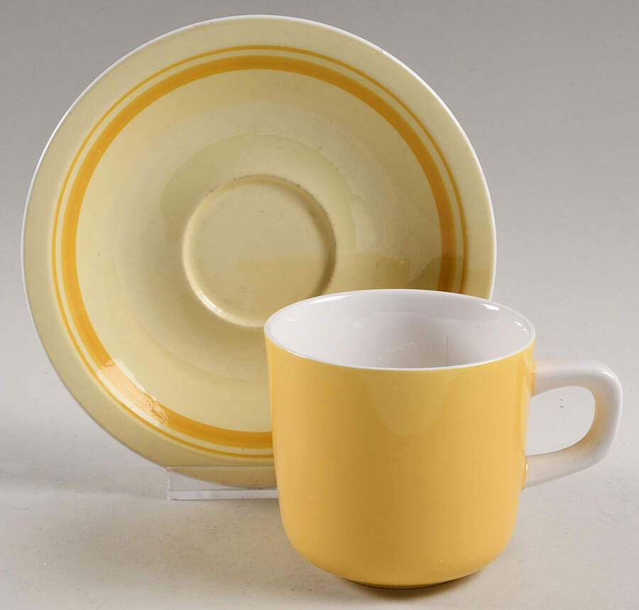 Lemon Ice Flat Cup & Saucer Set by Mikasa-1