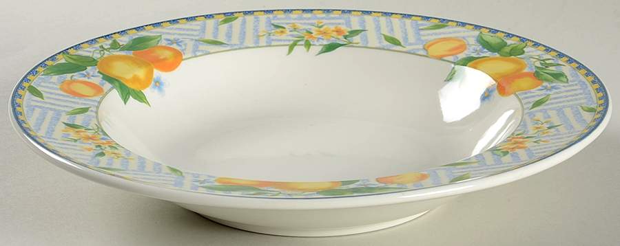 Lemon Medley Large Rim Soup Bowl by Mikasa-1