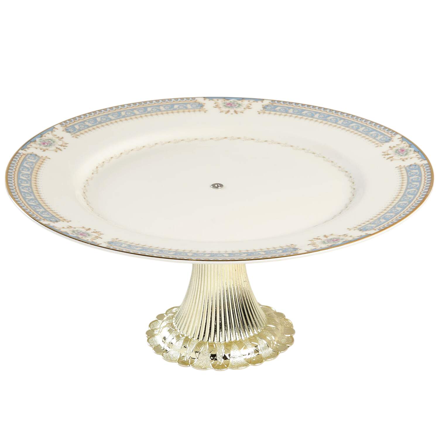 Lexington Cake Stand with 4"-5" Metal Pedestal  Hc by Mikasa-1