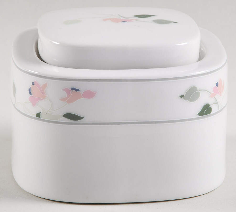 Liana Sugar Bowl & Lid by Mikasa-1