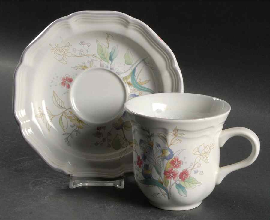 Lighthearted Flat Cup & Saucer Set by Mikasa-1