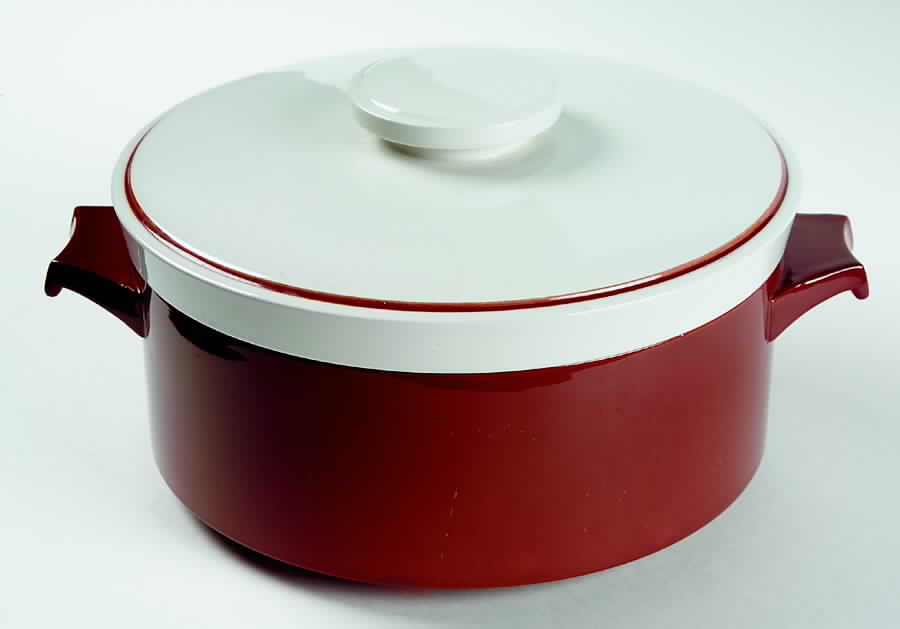 Light and Lively Brown 3 Quart Round Covered Casserole by Mikasa-1