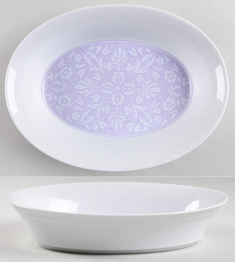 Lilac Mist 10" Oval Vegetable Bowl by Mikasa-1
