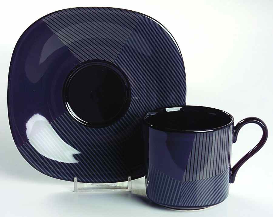 Linear Flat Cup & Saucer Set by Mikasa-1