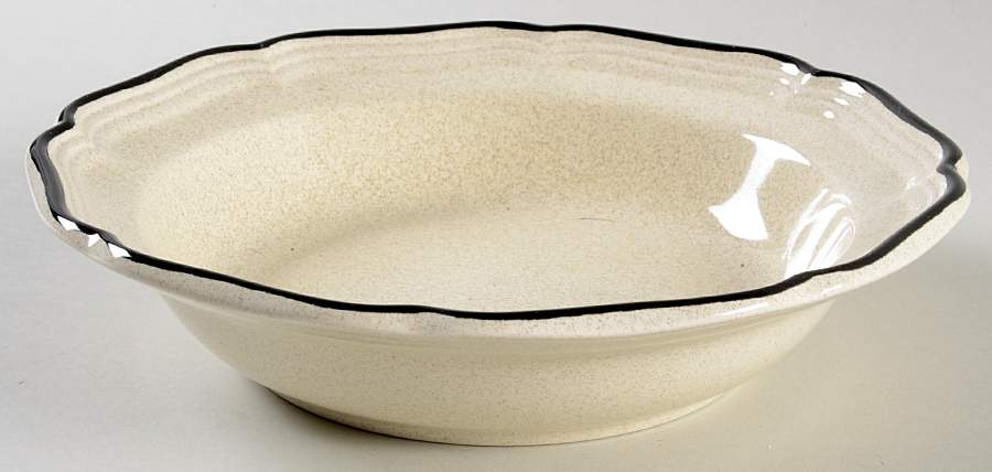 Liquorice Rim Soup Bowl by Mikasa-1