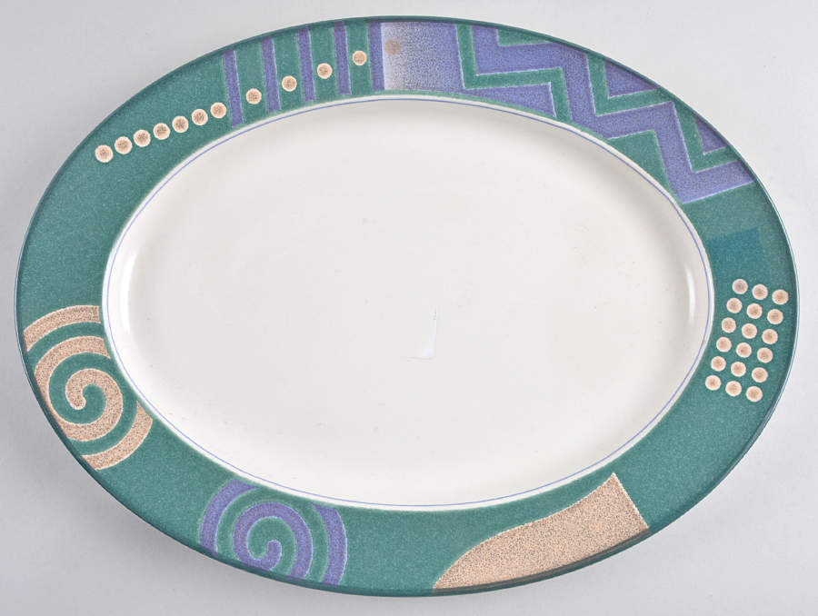 Life Style 15" Oval Serving Platter by Mikasa-1