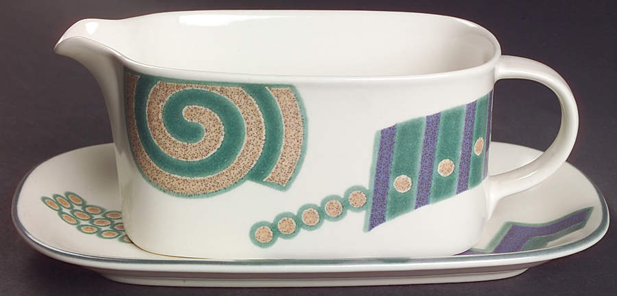Life Style Gravy Boat & Underplate (Relish/Butter) by Mikasa-1