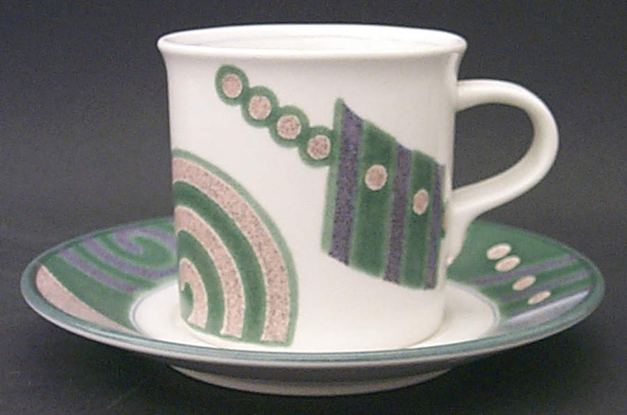 Life Style European Flat Cup & Saucer Set by Mikasa-1