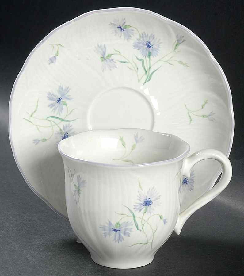Light Touch Flat Cup & Saucer Set by Mikasa-1