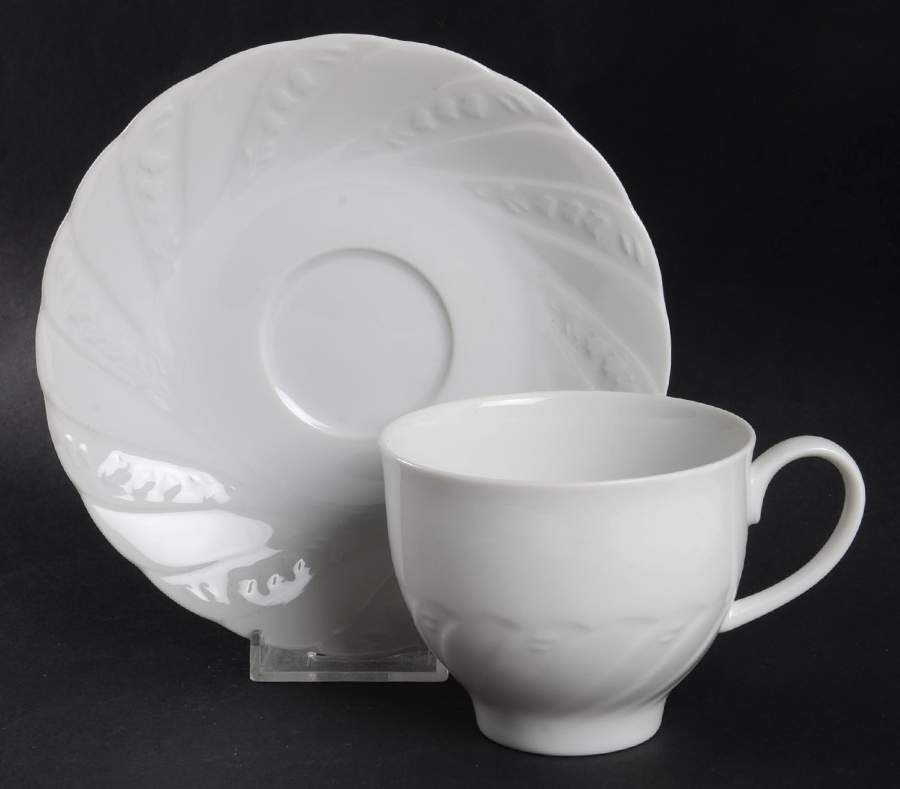 Lily of The Valley Flat Cup & Saucer Set by Mikasa-1