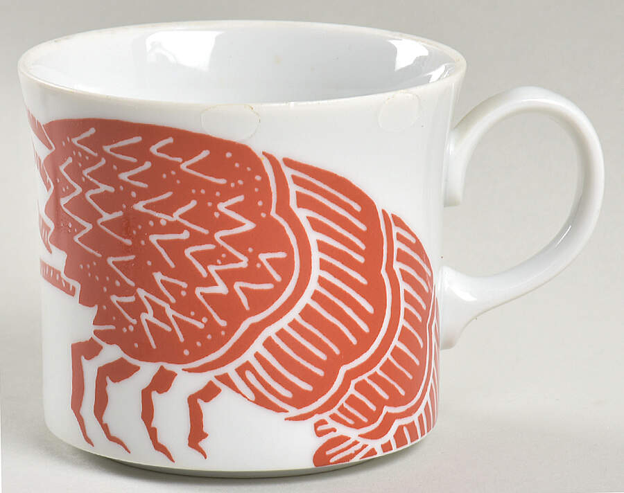 The Lobster Red Flat Cup by Mikasa-1