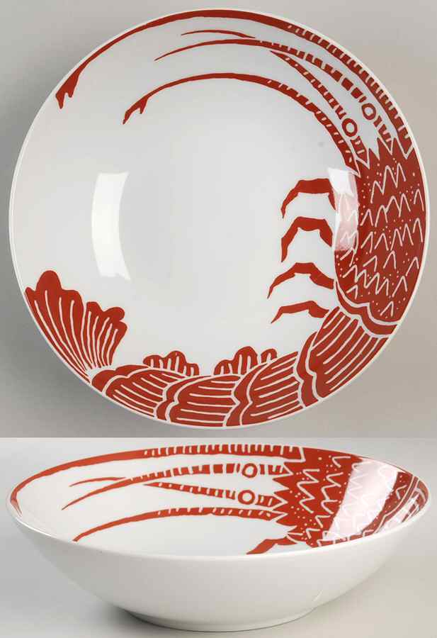 The Lobster Red 9" Round Vegetable Bowl by Mikasa-1