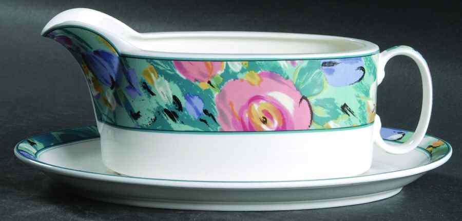 Love Bloom Gravy Boat & Underplate by Mikasa-1