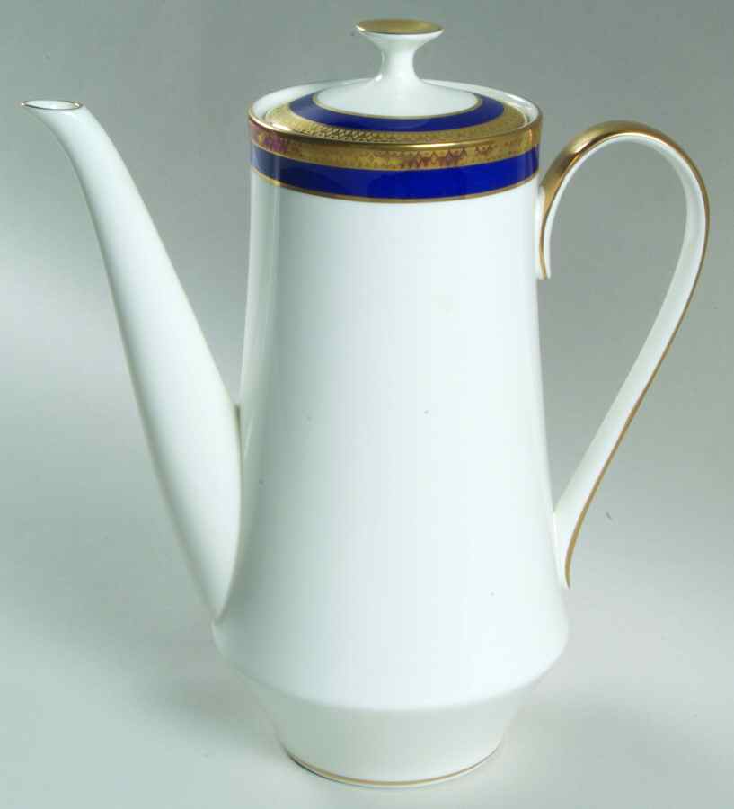 Lorenzo Cobalt Blue Coffee Pot & Lid by Mikasa-1