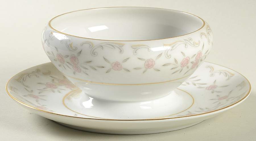 Lorette Gravy Boat with Attached Underplate by Mikasa-1