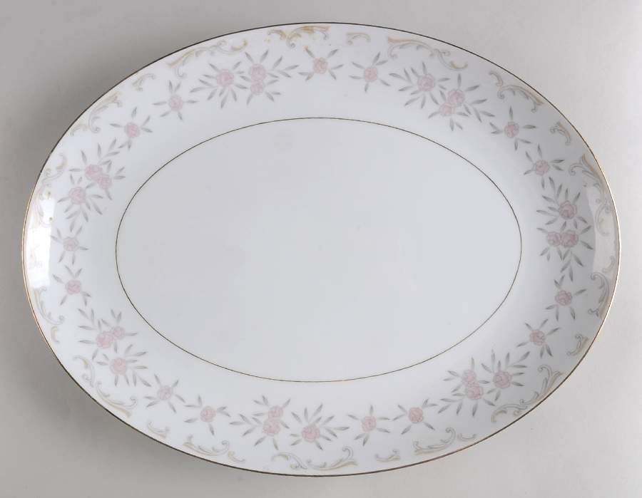Lorette 16" Oval Serving Platter by Mikasa-1