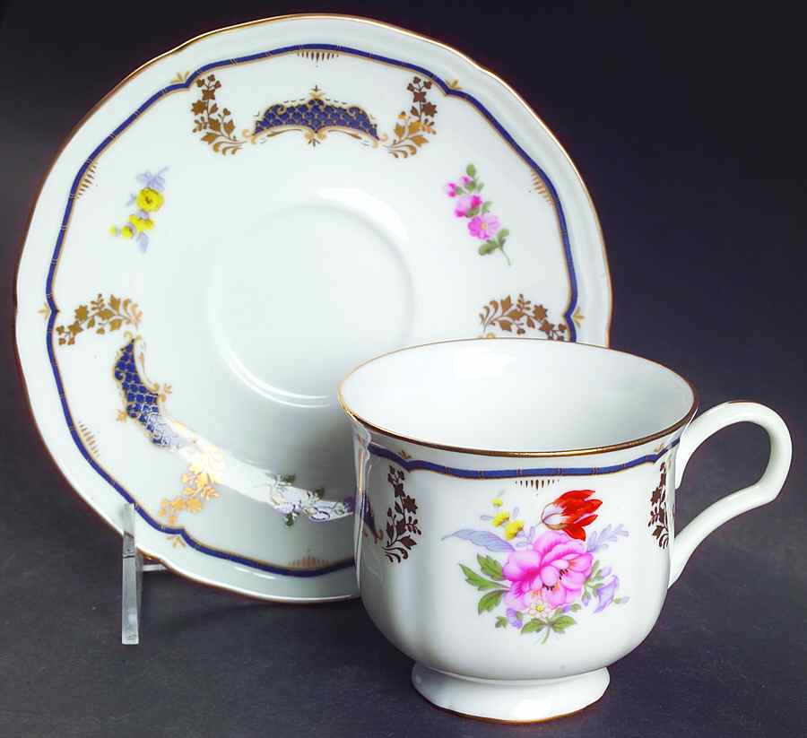 Lorraine Footed Cup & Saucer Set by Mikasa-1