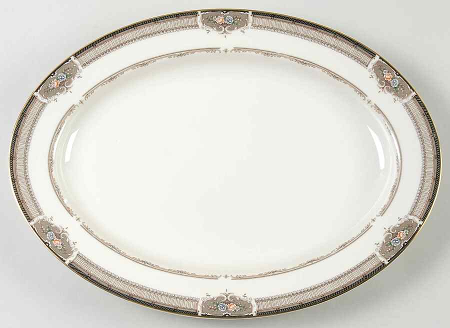 Love Song 14" Oval Serving Platter by Mikasa-1