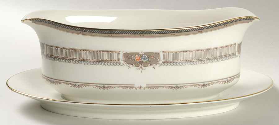 Love Song Gravy Boat with Attached Underplate by Mikasa-1