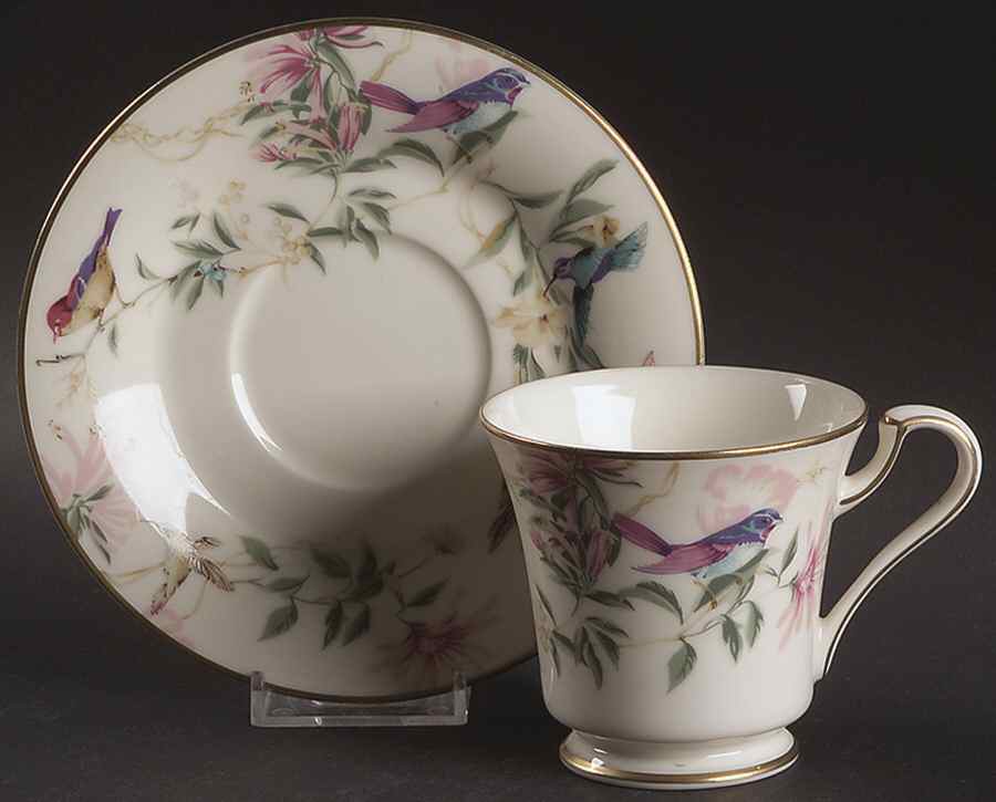 Love Story Footed Cup & Saucer Set by Mikasa-1