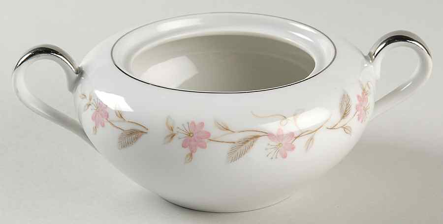 Lotus (2171, Fine China) Sugar Bowl No Lid by Mikasa-1