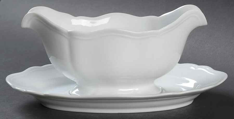 Louis XV Gravy Boat & Underplate by Mikasa-1