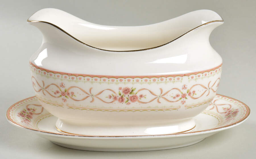 Louis XVII Gravy Boat & Underplate by Mikasa-1