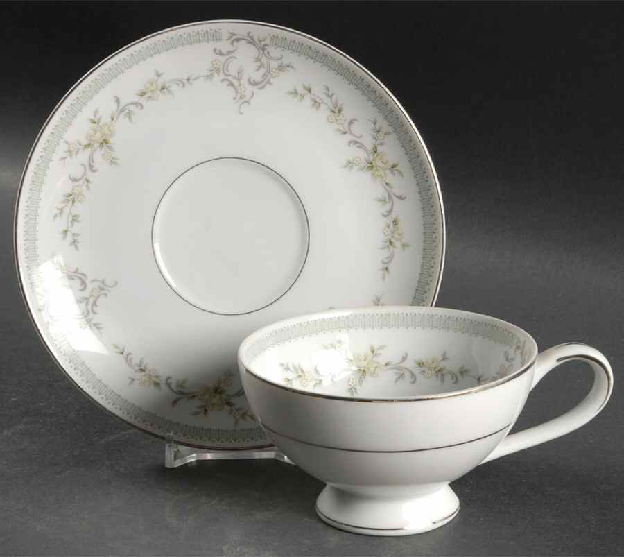 Louise Footed Cup & Saucer Set by Mikasa-1