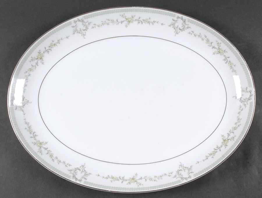 Louise 16" Oval Serving Platter by Mikasa-1