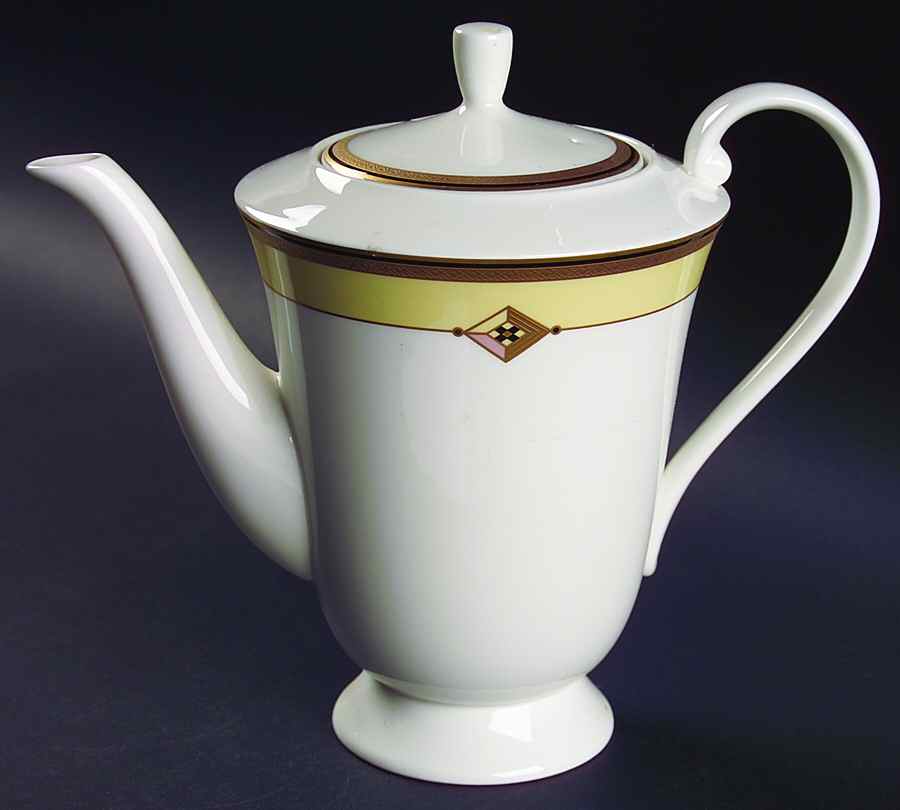 Luxura Saffron Coffee Pot & Lid by Mikasa-1