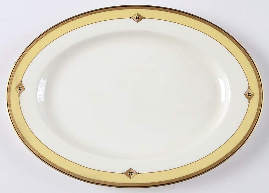 Luxura Saffron 12" Oval Serving Platter by Mikasa-1