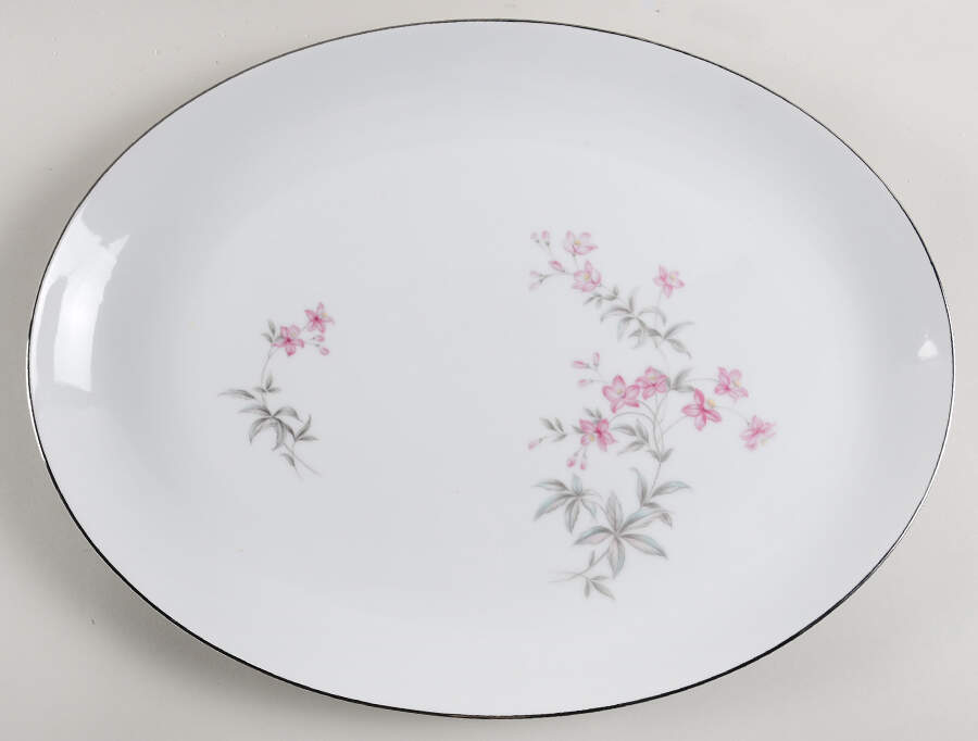 Marietta Bloom 16" Oval Serving Platter by Mikasa-1