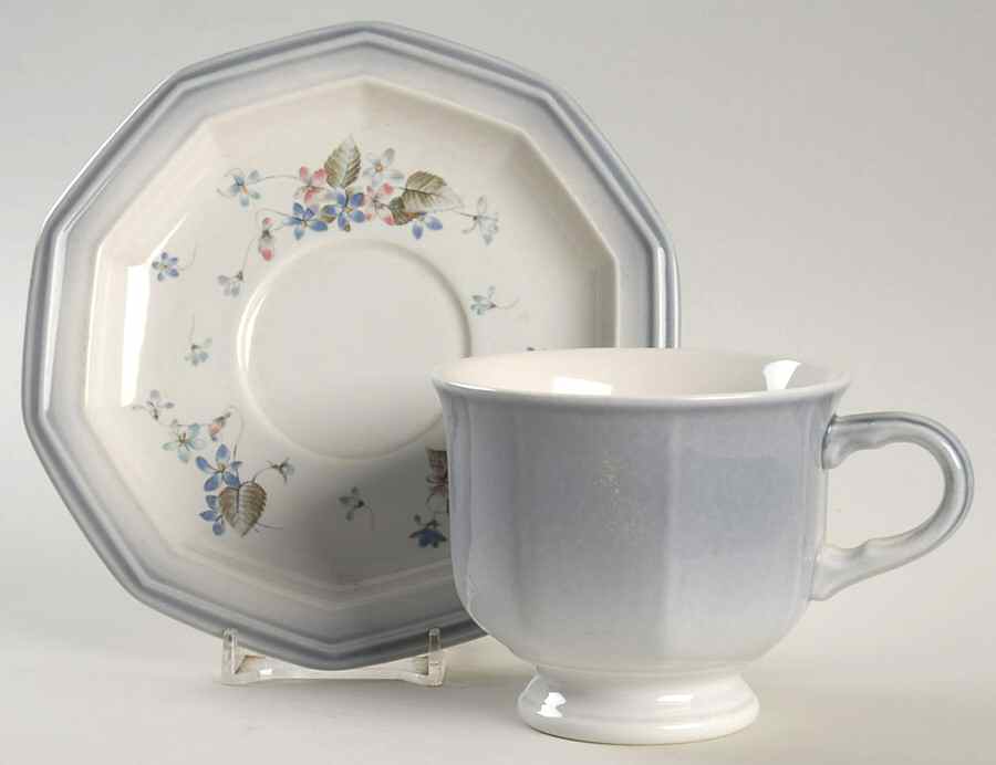 Maggie Footed Cup & Saucer Set by Mikasa-1