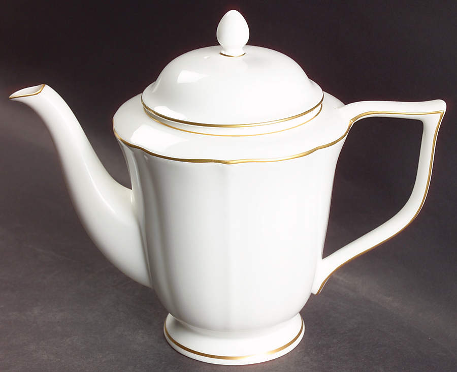Majestic Gold Coffee Pot & Lid by Mikasa-1