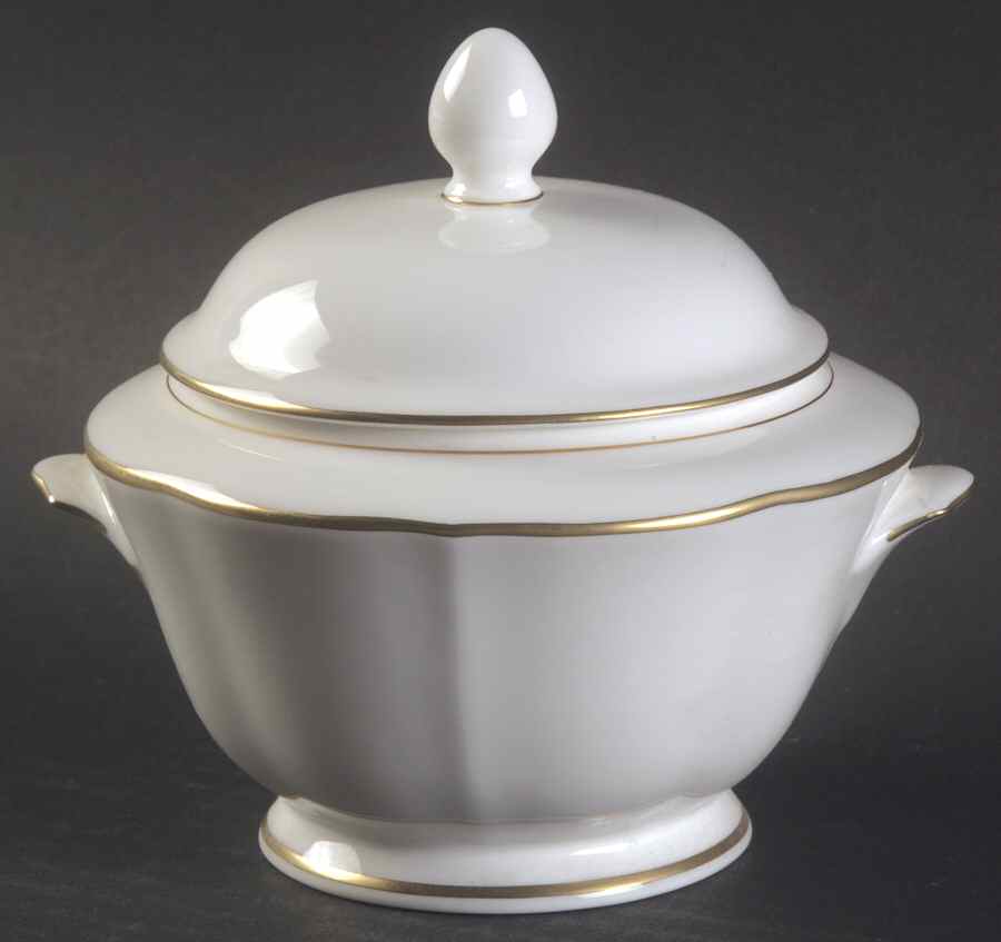 Majestic Gold Sugar Bowl & Lid by Mikasa-1