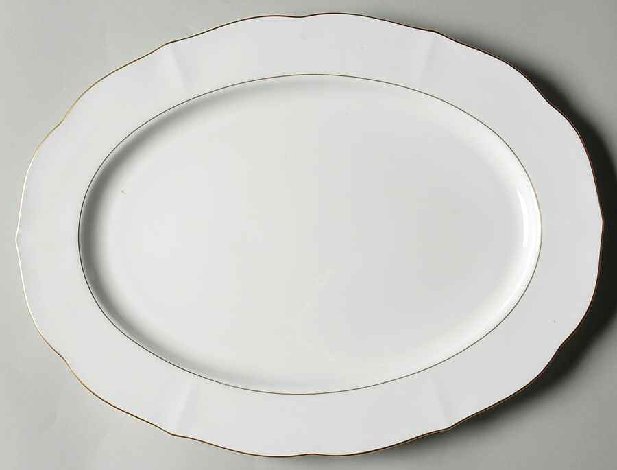 Majestic Gold 14" Oval Serving Platter by Mikasa-1