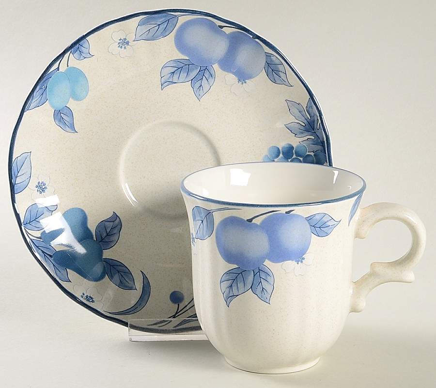 Majestic Grove Flat Cup & Saucer Set by Mikasa-1