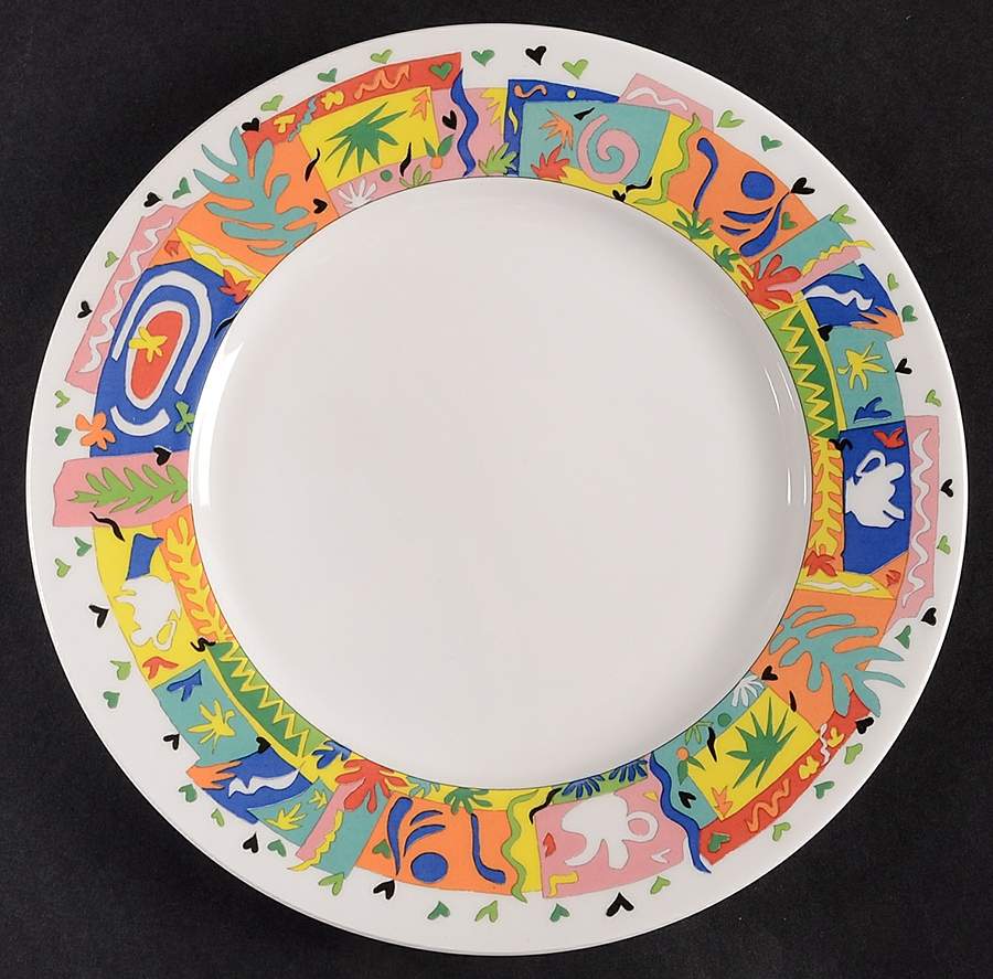 Mardi Gras Salad Plate by Mikasa-1