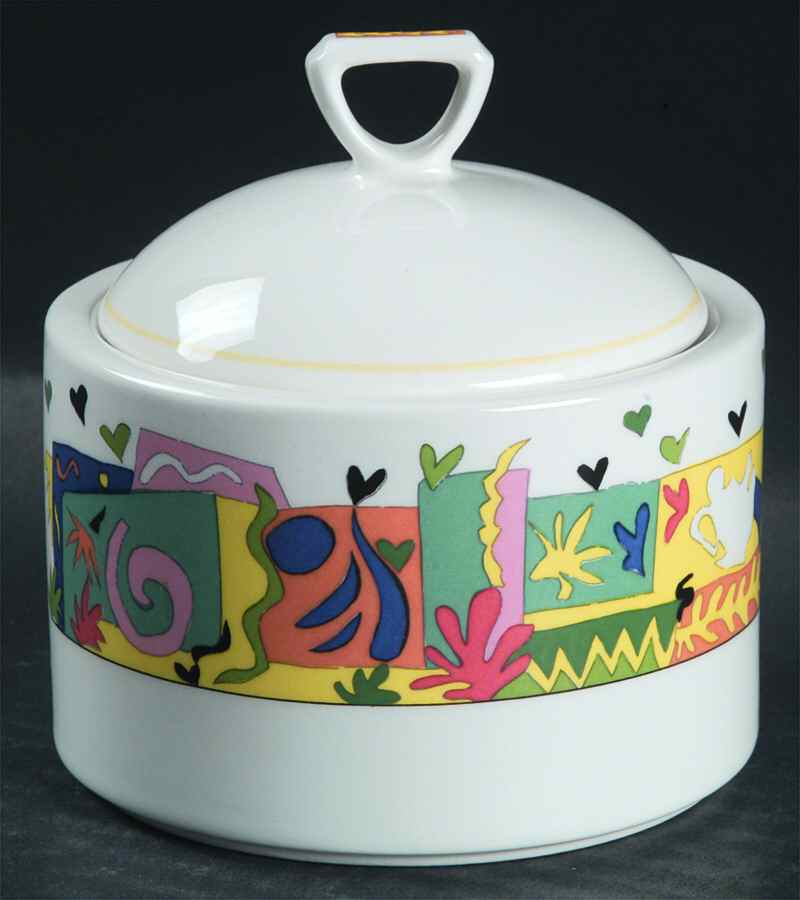 Mardi Gras Sugar Bowl & Lid by Mikasa-1