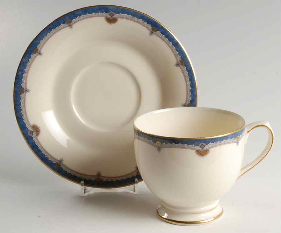 Majestic Hall Footed Cup & Saucer Set by Mikasa-1